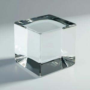 Transparent Glass Cube